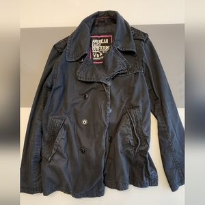 American eagle black men jacket size M